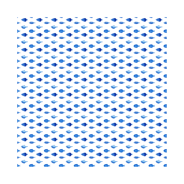 Blue fish pattern by shoko