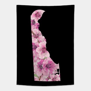 Delaware in Flowers Tapestry