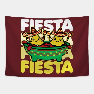 Let's Fiesta Kawaii Chips & Salsa Tapestry