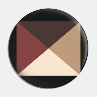 Geometrical alluring Brown Pin