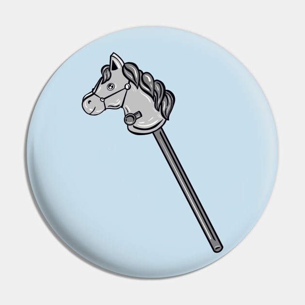 Black And White Horse Stick With Blue Background Pin by missmann