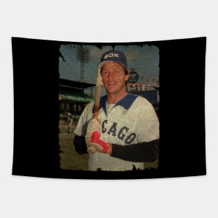 Carlton Fisk in Chicago White Sox Tapestry