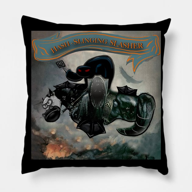 Hash Sling Rock Album Pillow by tduffyworld