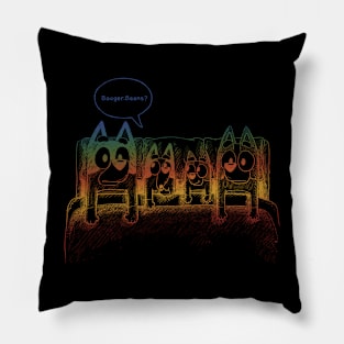 Retro Booger Beans Pillow