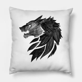 The Fenris WOLF of the old world (dark) Pillow