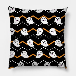 Cute and Kawaii Halloween Ghosts Pillow