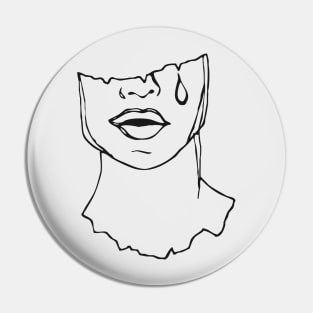 Bust Lineart Pin