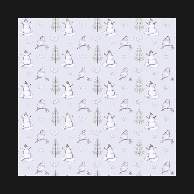 Snowman winter pattern by Amalus-files