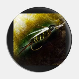 Prince Nymph Fly Fishing Illustration Pin