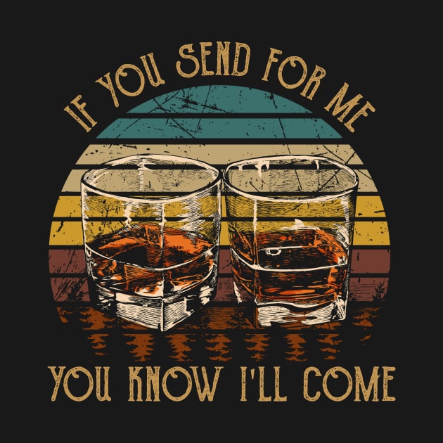 If You Send For Me, You Know I'll Come Music Whiskey Cups by GodeleineBesnard