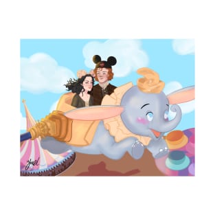 Jamie and Claire having fun at Fantasy land T-Shirt