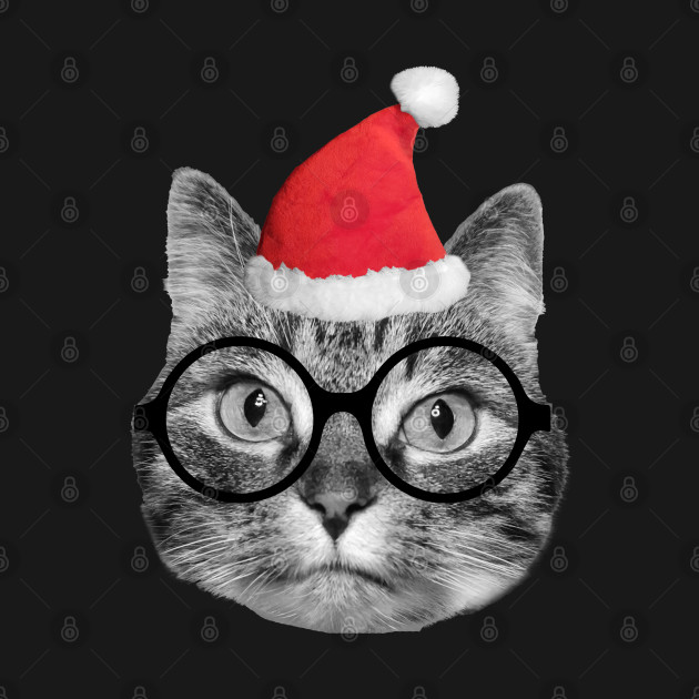 Discover Cute fluffy tabby cat celebrating Christmas Eve - Xmas Gift - T-Shirt