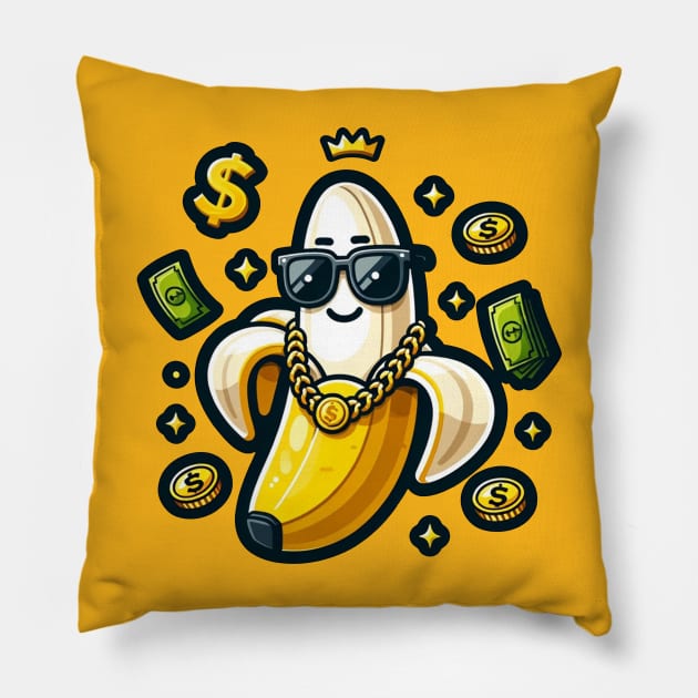 rich banana Pillow by Ferdi Everywhere