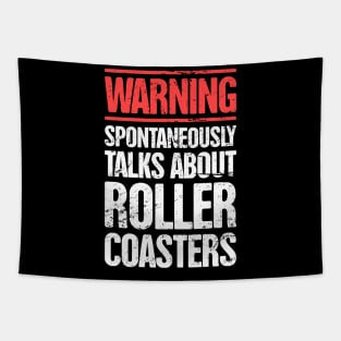 Roller Coaster Theme Park Thrill Ride Tapestry