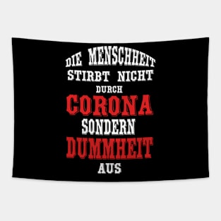 die Menschheit stirbt nicht aus - Plakatstil Tapestry