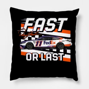 Denny Hamlin Fast Or Last Pillow