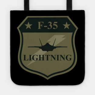 F-35 Lightning Patch (subdued) Tote