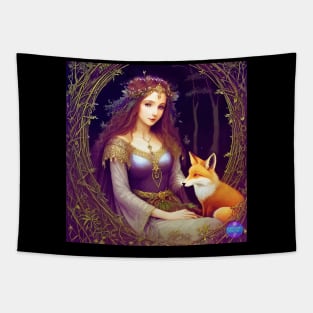 MAIDEN & HER FOX Tapestry