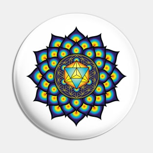 Flower Of Life Merkaba Pin