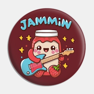 kawaii cute Strawberry jammin Pin