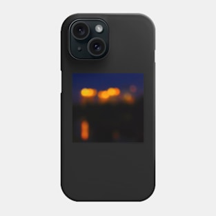 Blured coloured lights in the distance Phone Case