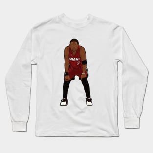 Dwyane Wade 'D Wade' Nickname Jersey - Miami Heat Long Sleeve T-Shirt