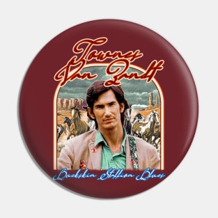 Townes Van Zandt Retro Buckskin Stallion Pin