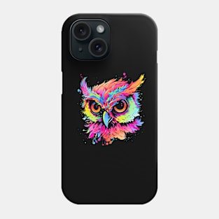colorful owl Phone Case
