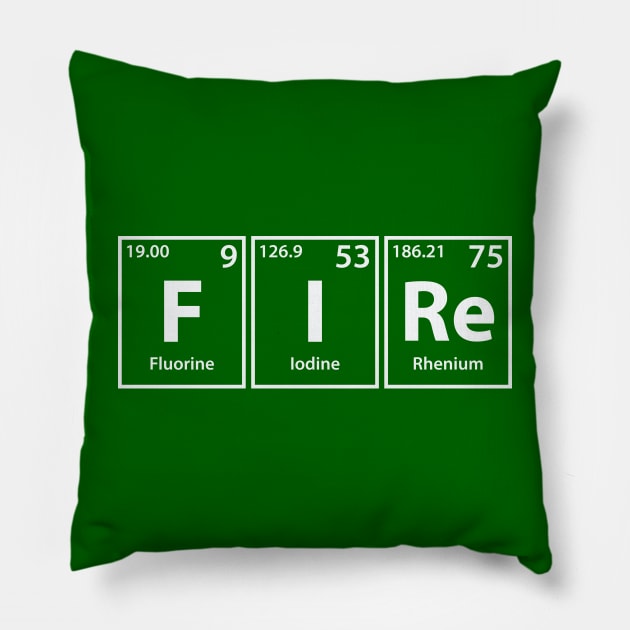 Fire (F-I-Re) Periodic Elements Spelling Pillow by cerebrands