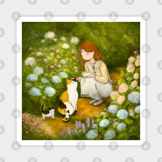 Garden of May Magnet by LUNA