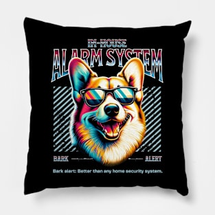 Bark Alert Welsh Corgi Pillow