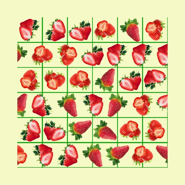 Strawberries pattern by Gaspar Avila