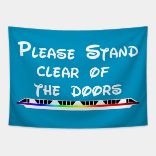 Please Stand Clear of The Doors - Rainbow Tapestry