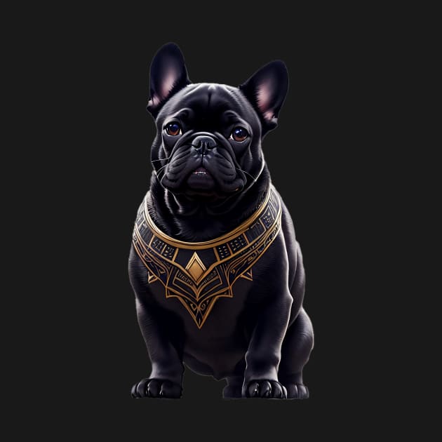 Adorable Frenchie in Intricate Royal Armor - Powerful and Cute by fur-niche