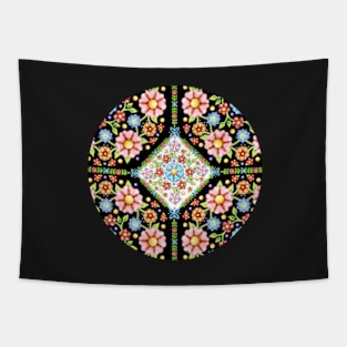 Millefiori Floral Tile Tapestry