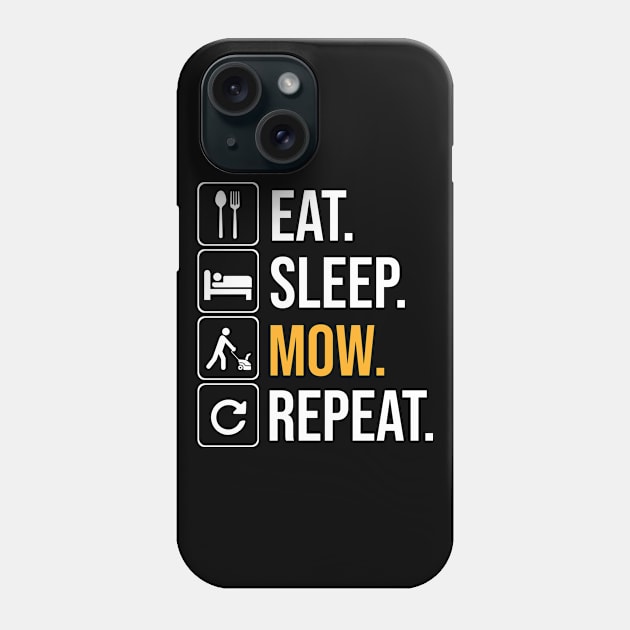 Mow and Repeat Phone Case by Cooldruck