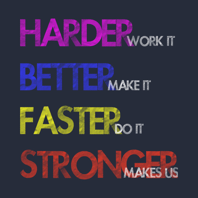 Harder Better Faster Stronger Daft Punk Kids TShirt TeePublic