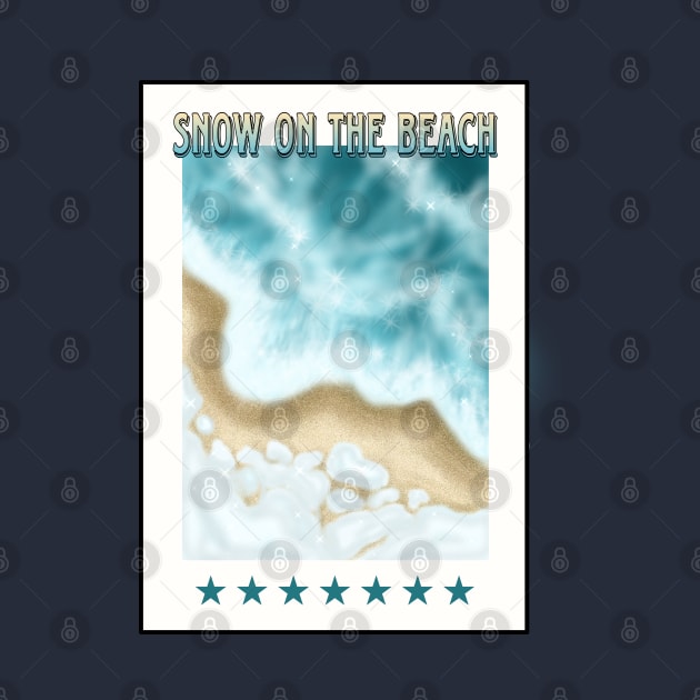 SNOW ON THE BEACH CARD by ulricartistic