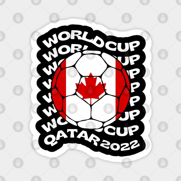 Canada Soccer Qatar Magnet by footballomatic