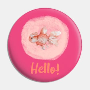 Watercolor Fish - Hello Pin