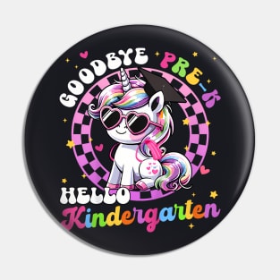 Kids Goodbye Pre K Hello Kindergarten Graduation Graduate Girls Pin