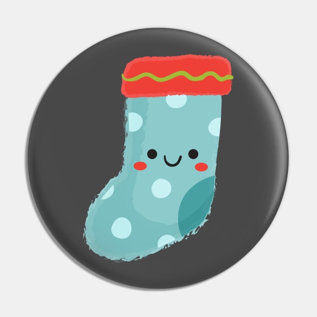 Christmas Socks Pin by LaarniGallery