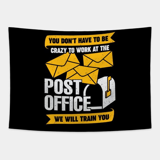 Funny Post Office Postal Worker Gift Tapestry by Dolde08