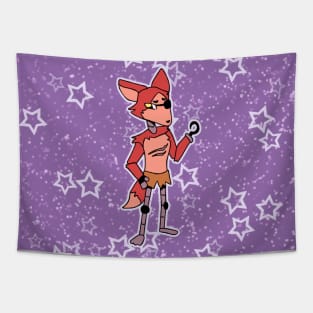 FNaF Chibi Foxy Cove Pattern Tapestry