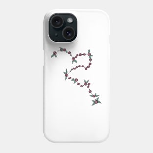 Eridanus Constellation Roses and Hearts Doodle Phone Case