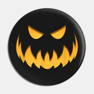 halloween scary evil pumpkin funny pumpkin head Pin