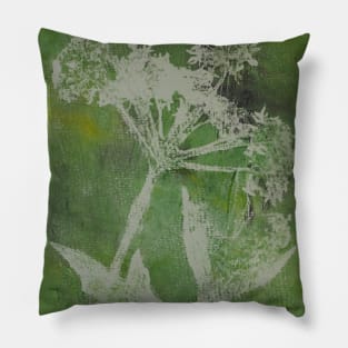 Inner Peace - Cow Parsley Green Pillow