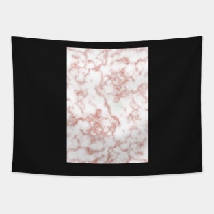 White Marble and Rose Gold Tapestry