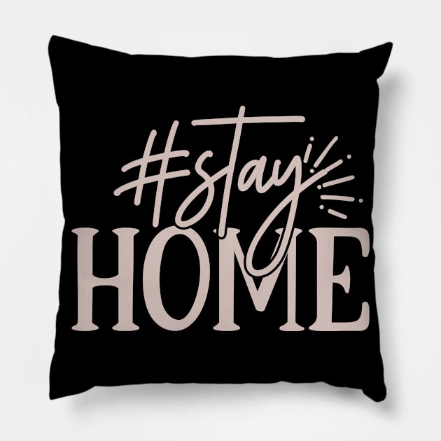 #stay home Pillow by NJORDUR