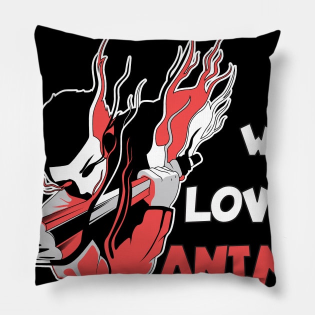 Just a Girl Who Loves anime and sketching Pillow by Boba Art Store